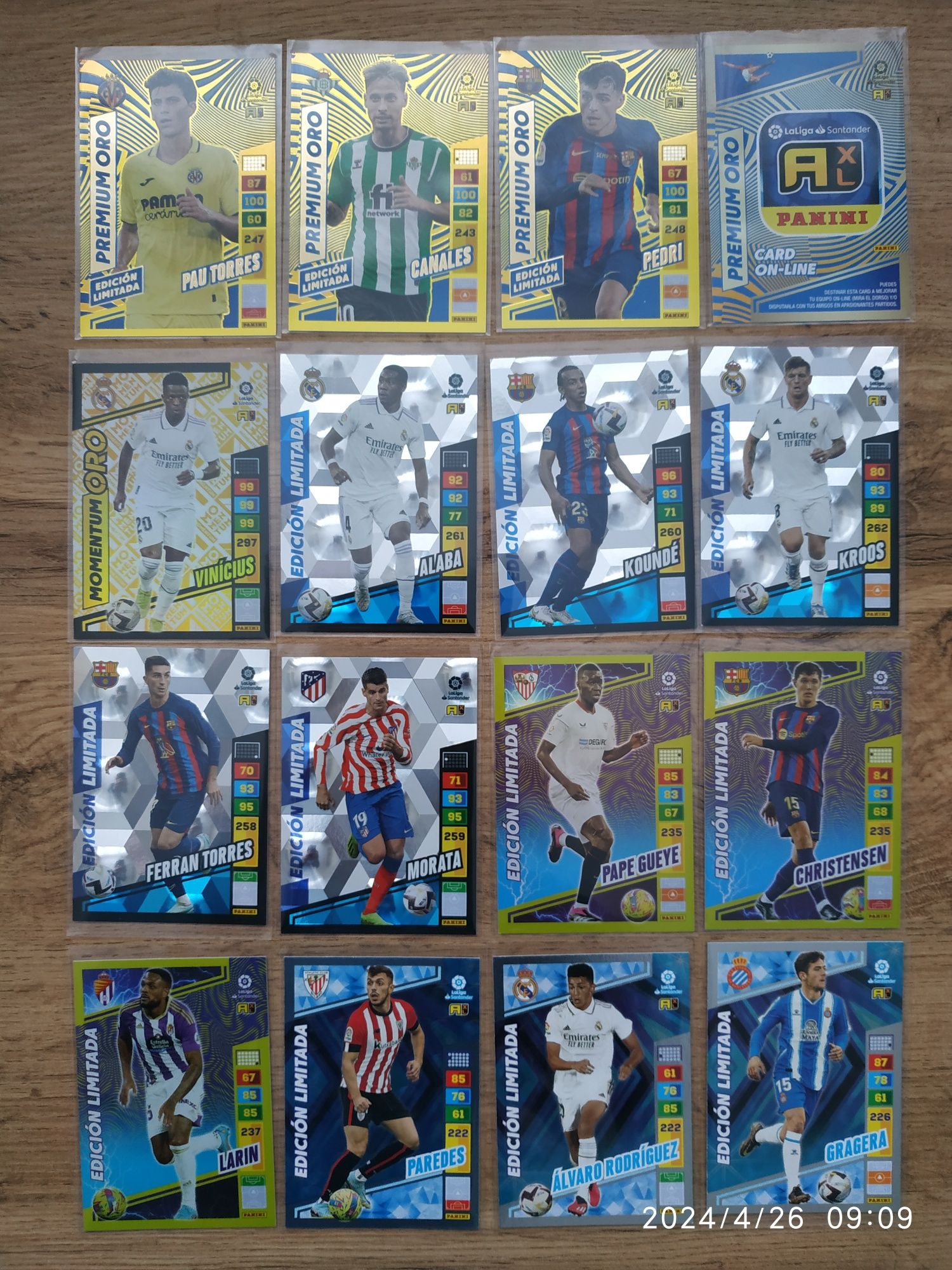 Panini La Liga Santander 2022-23 - Limited, Premium Oro, Momentum