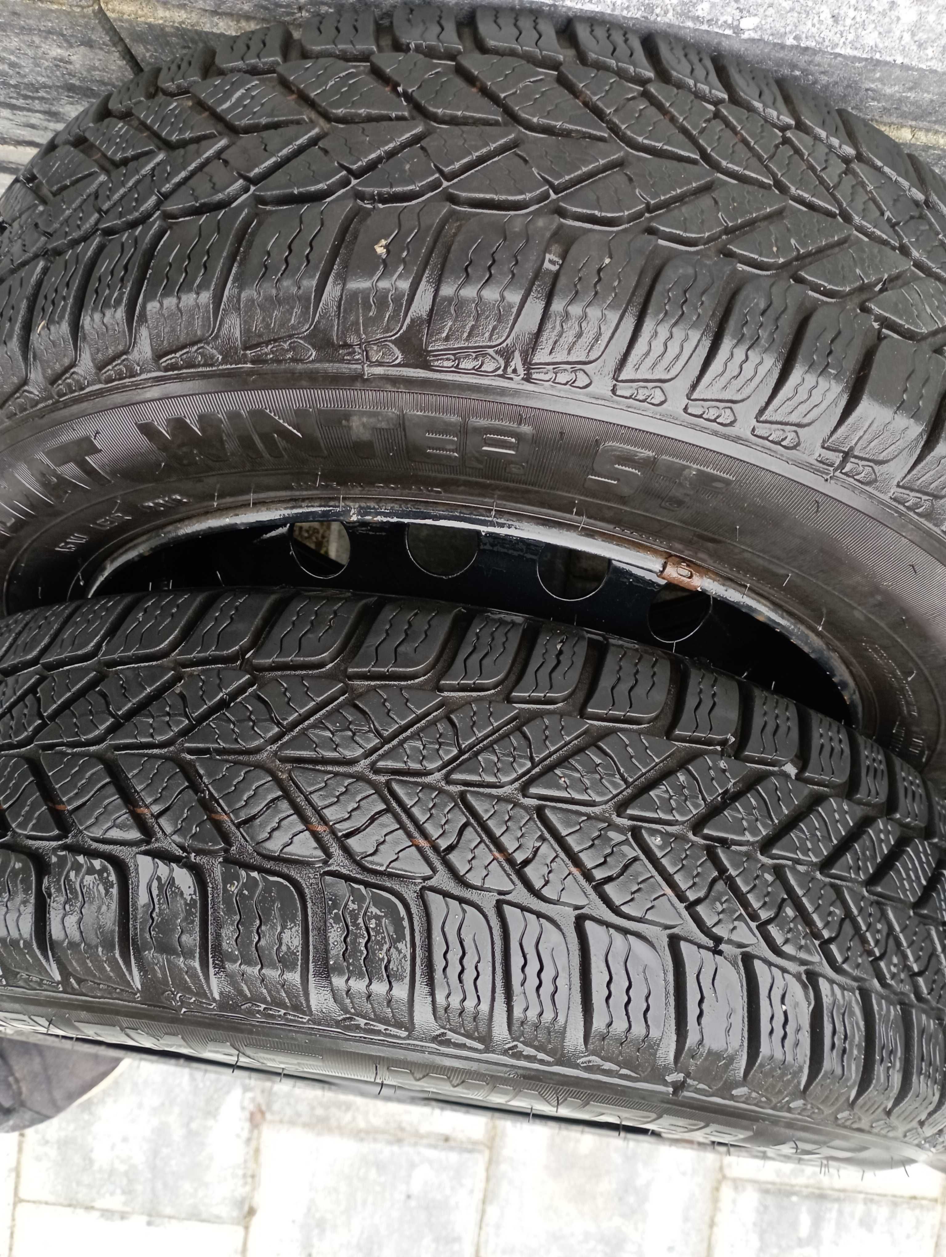 Felgi stalowe z oponami zimowymi 4x100 Renault VW i inne