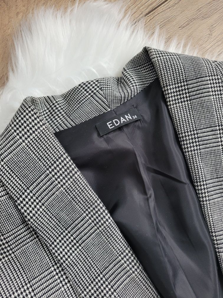 Elegancka marynarka w kratę Edan xs polski producent