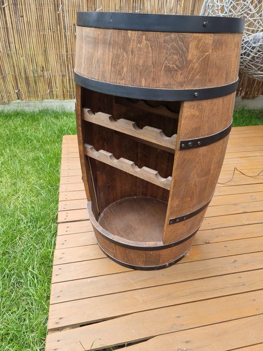 podświetlany barek beczka 80x50