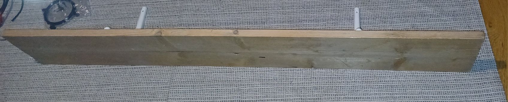 Półka do garażu itp drewno sosna 18x120cm #2 wsporniki ikea Toruń