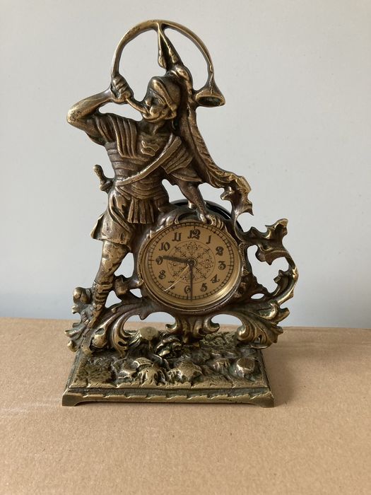 Zegar mosiezny na kominkowy