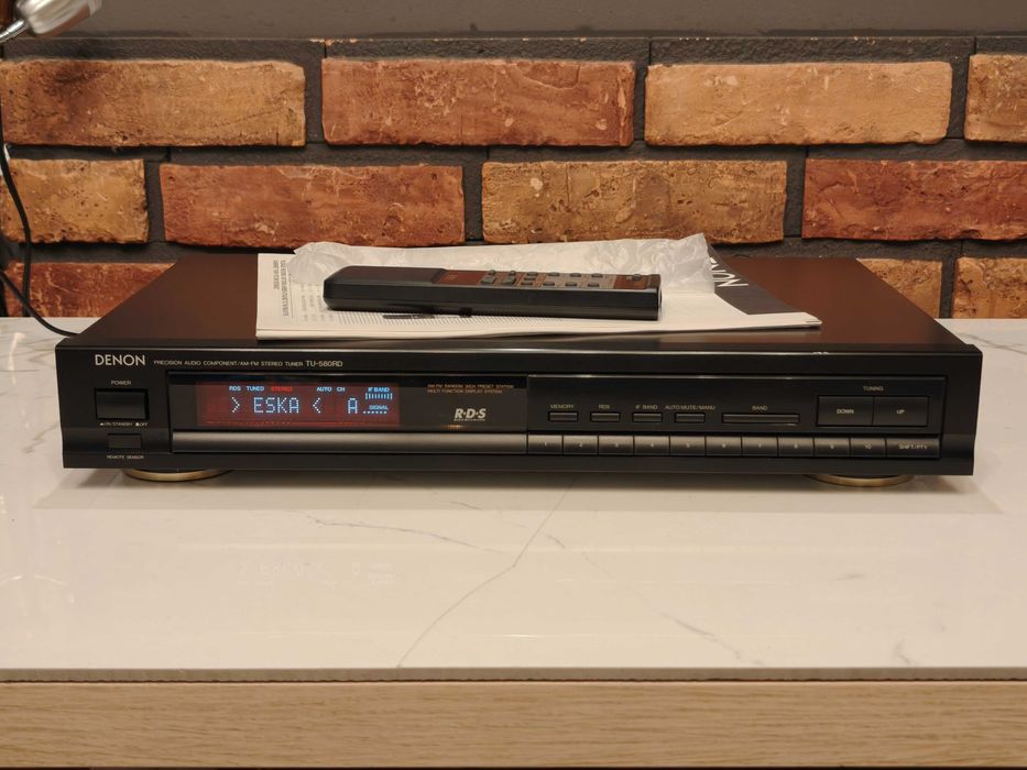 DENON TU-580RD ! Flagowy tuner radiowy z pierwszej ręki ! Pilot !