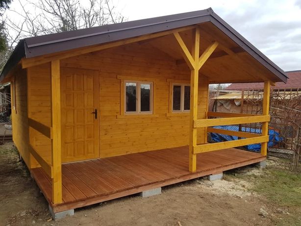 Domek drewniany domki 5000x5000+Taras 5000x2000 Szkieletowy Producent