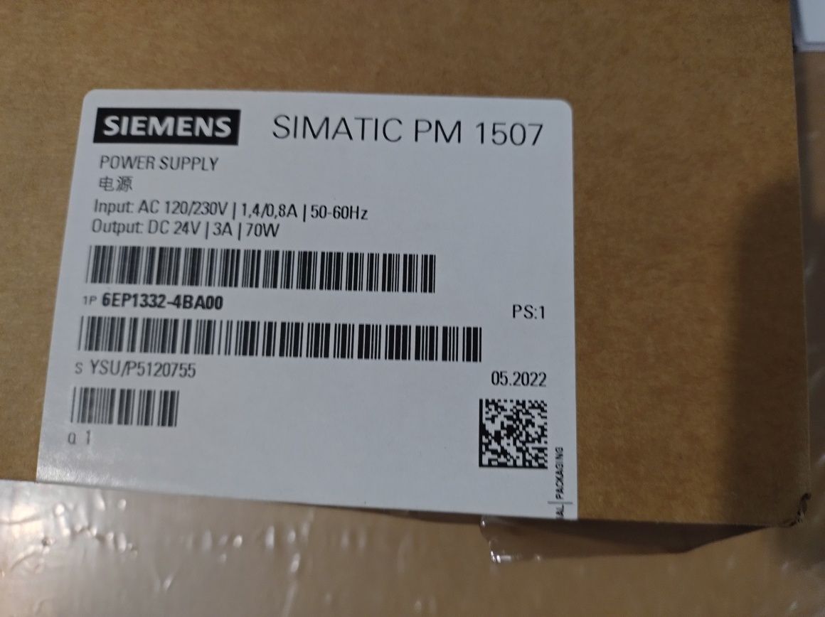 Zasilacz Siemens Simatic PM 1507 nowy