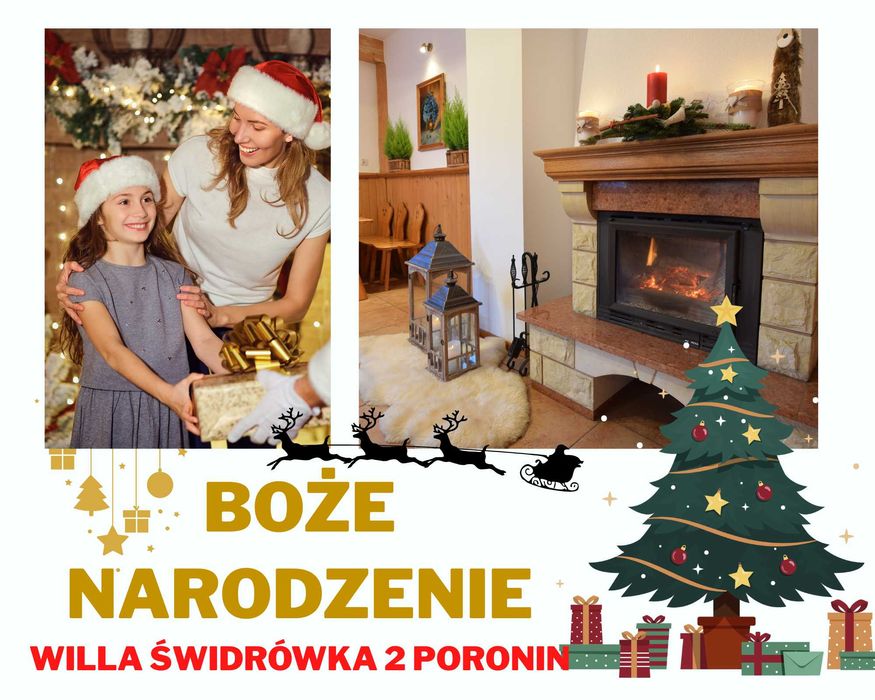 Boże Narodzenie Zakopane - Poronin, klimatyczne noclegi ze  śniadaniem