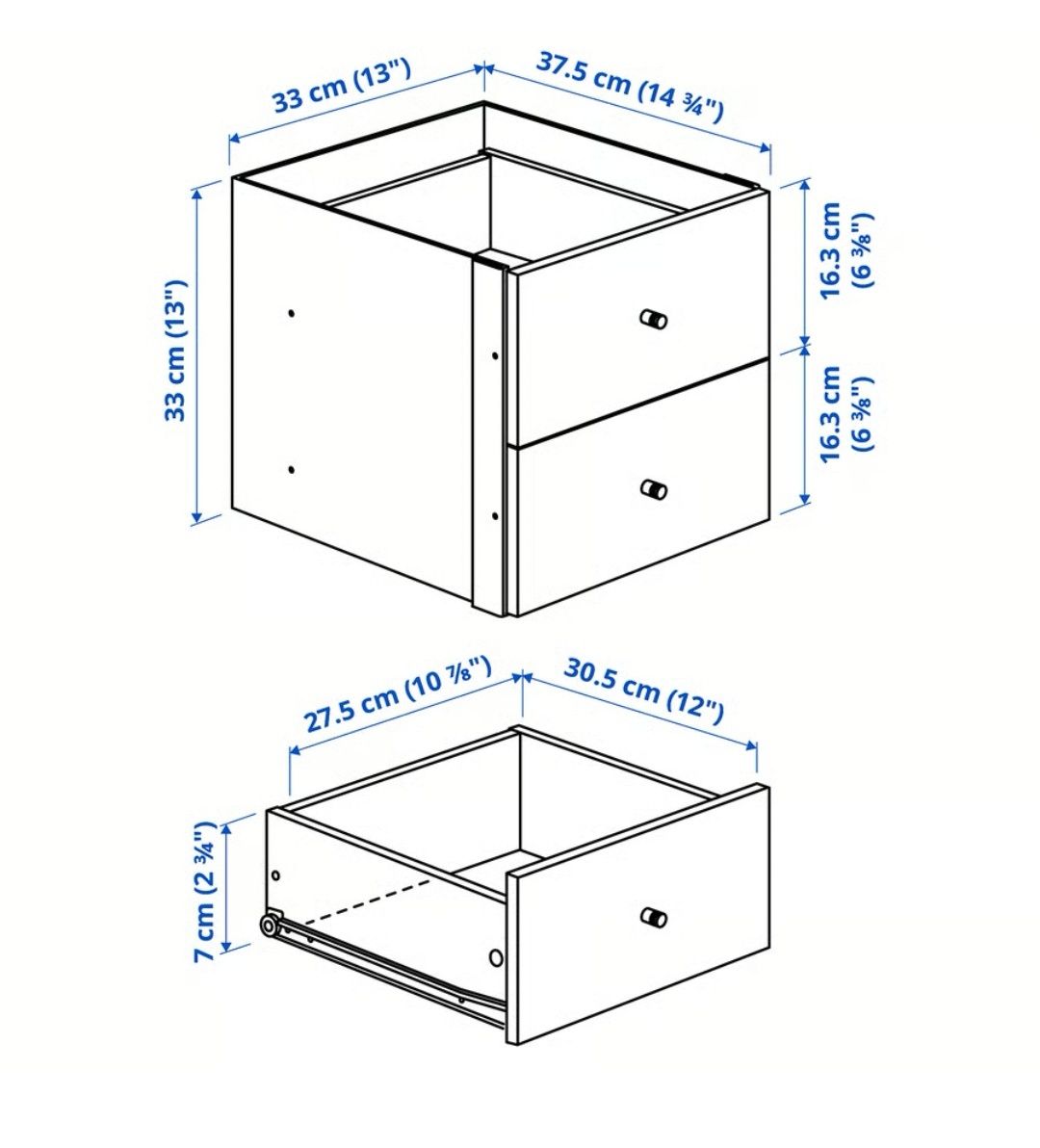 Estante Kallax com porta de vidro + acessórios