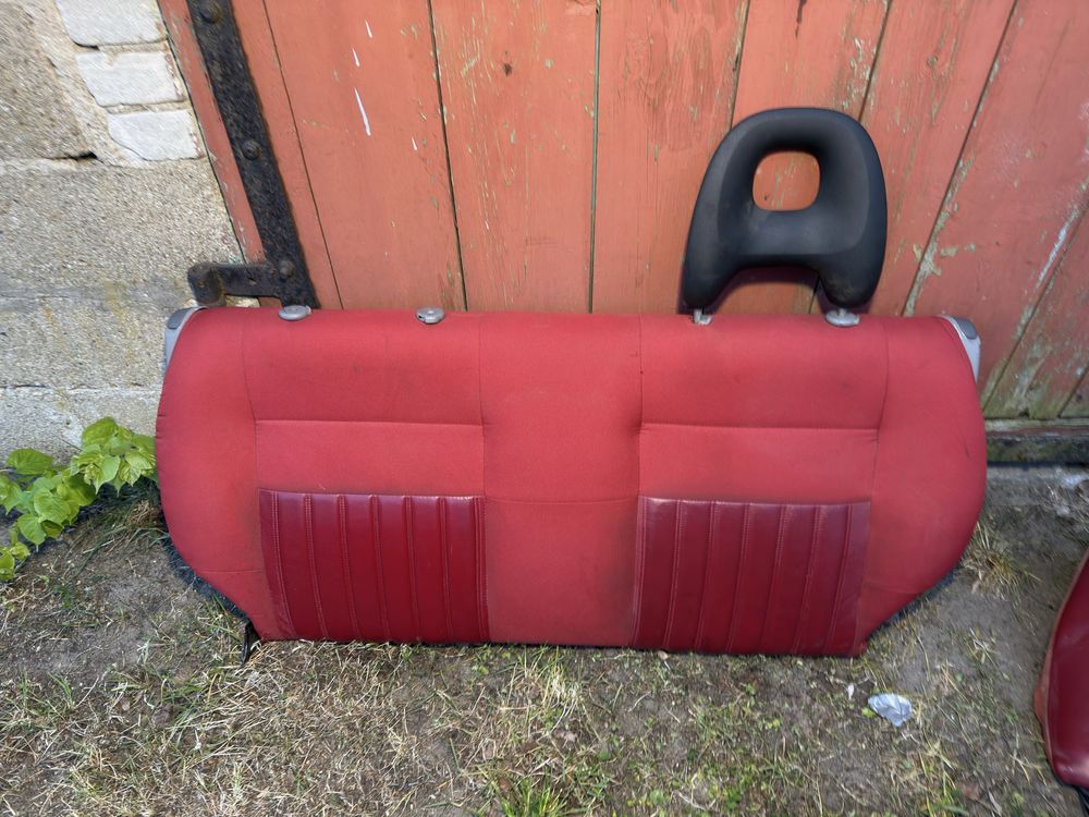 Fotele Kanapa Komplet FIAT 500 skórzane LIFT