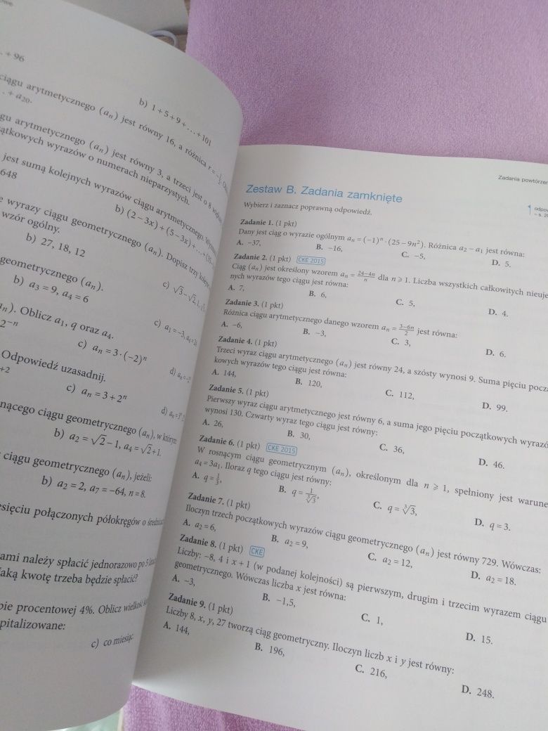 Teraz matura matematyka zbiór zadań i zestawów maturalnych nowa era