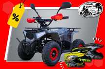 Mini Quad ATV Elektryczny 1200W 48V Commander LED Piloty Koła 6' Cali