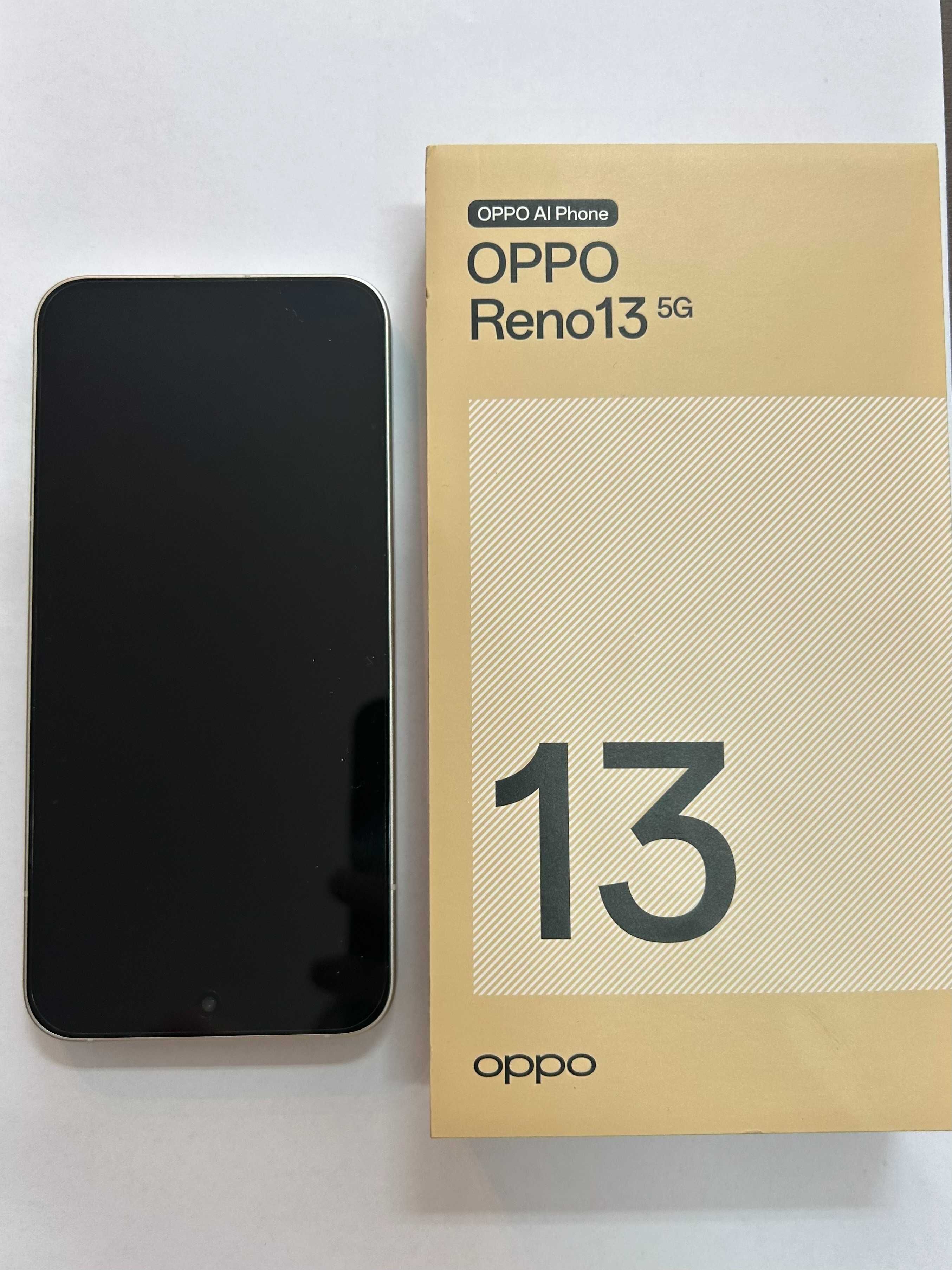 OPPO Reno 13/ Nowy/ 256GB-Plume White***L PAT KOM***