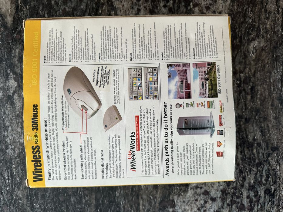 A4Tech Wireless Radio 3D Mouse – nowa, retro, komplet
