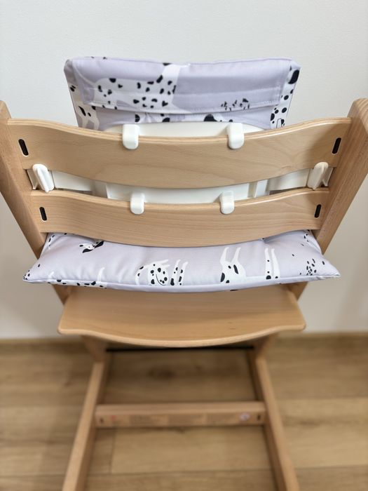 Poduszki wodoodporne do Stokke Tripp Trapp 2w1 dalmatyńczyki pokrowce