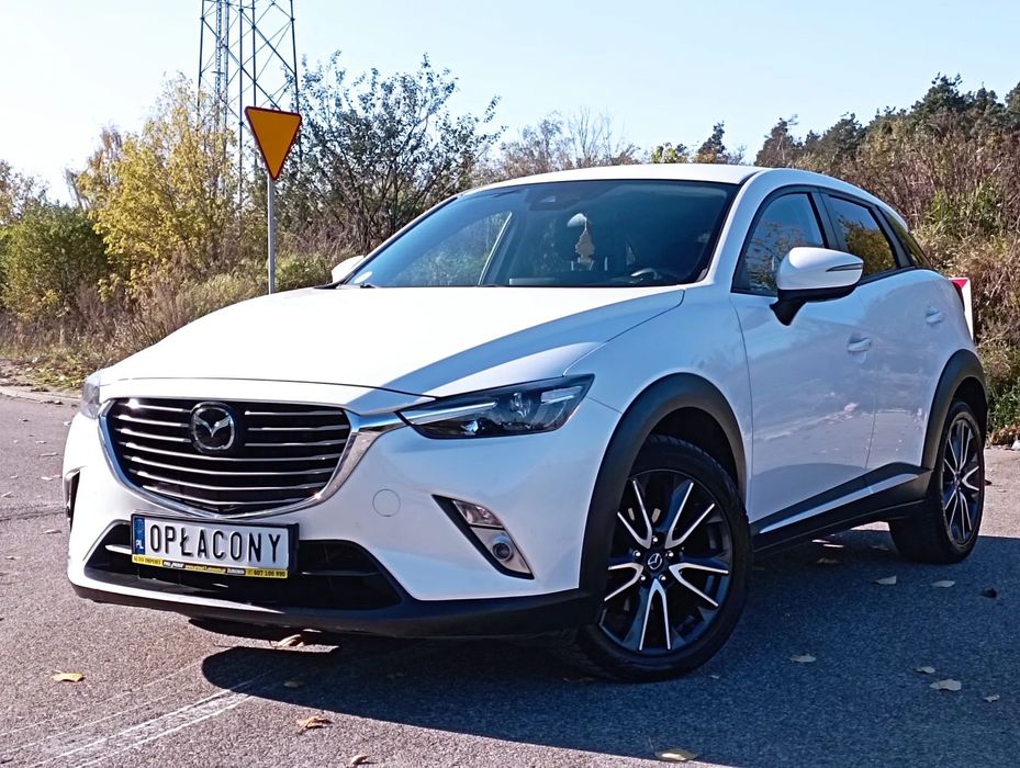 Mazda CX-3 Full Led,Półskóra,Head-up,Kamera,Navi,Bose,Alu,Biała Perła,Gwarancja