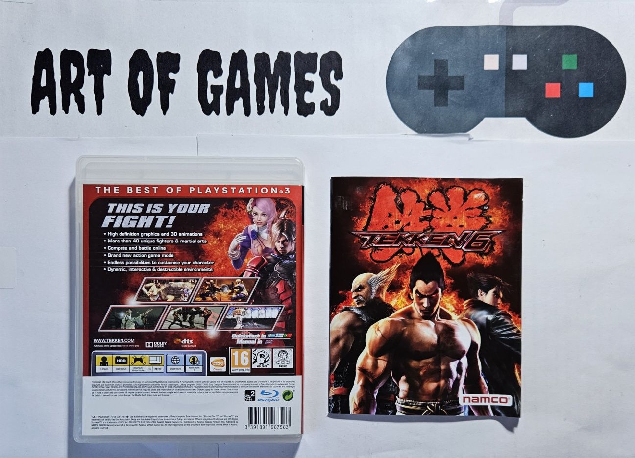 Gra Tekken 6 Komplet 3xA Ps3 Playstation 3