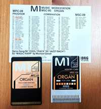 Korg M1/M1r/M1EX/M3 Zestaw kart "Organ" MPC-09/MSC-09 jak nowy, rzadki