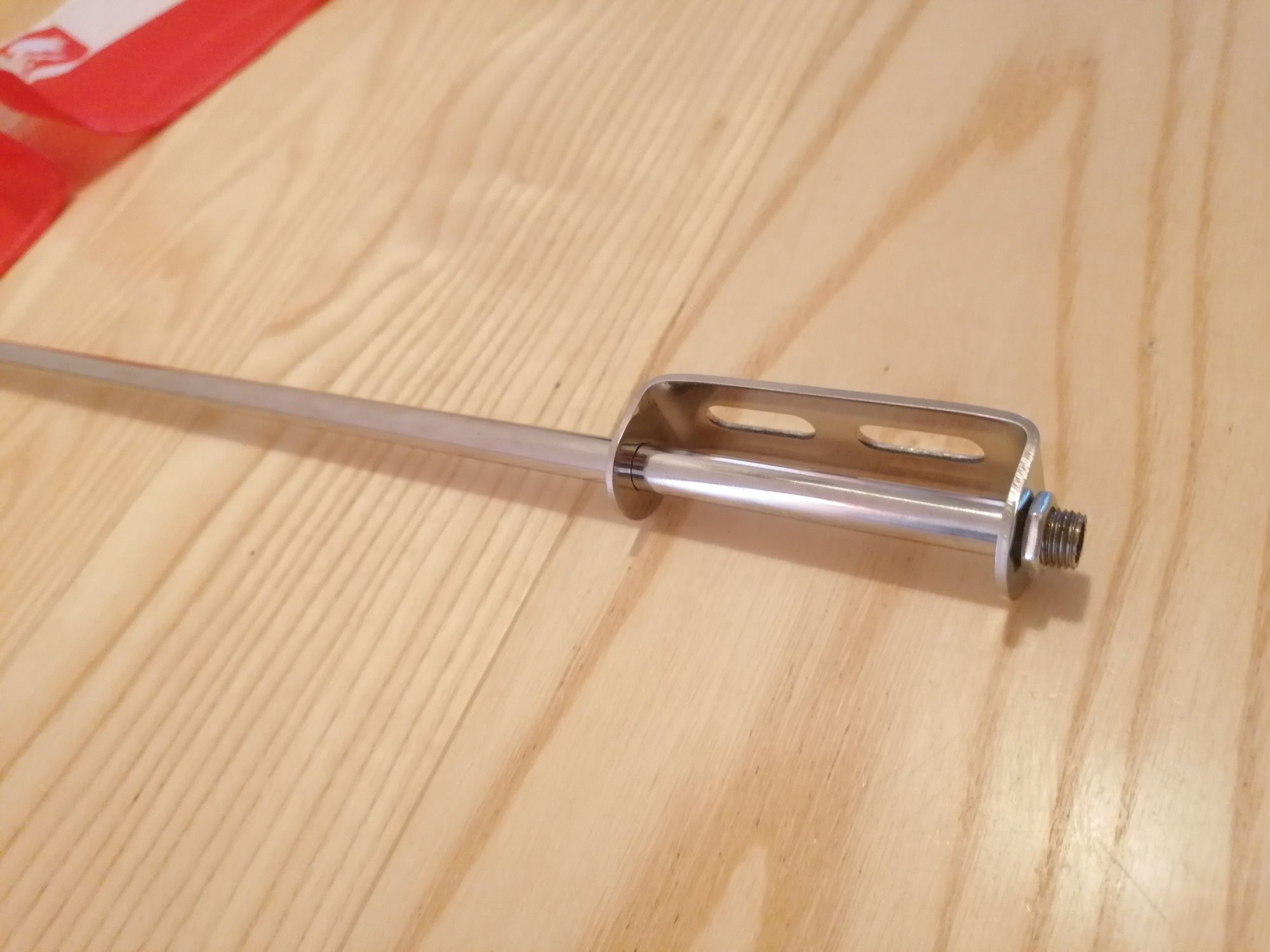 Maszt Długi Chrom z flaga Polski Chopper Cruiser Trike Metal Jakość