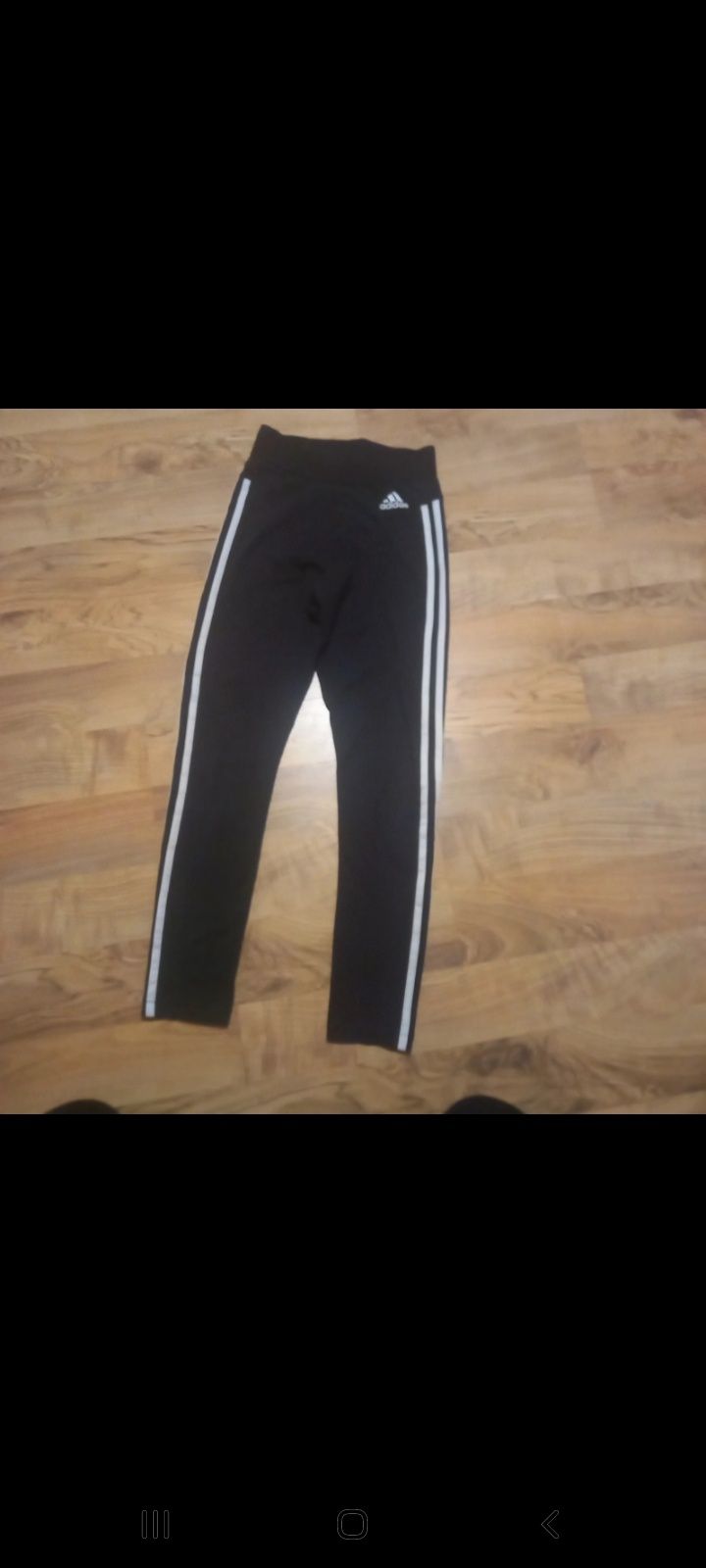 Czarne Legginsy Adidas