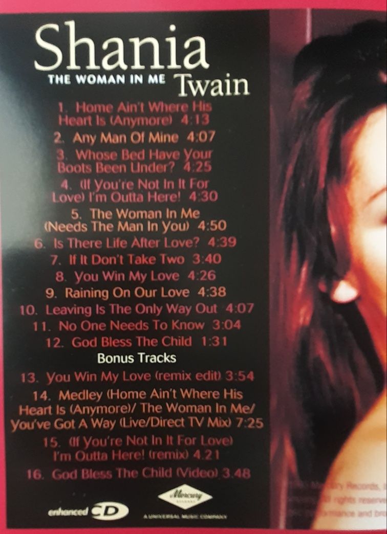 Shania Twain – zestaw trzech płyt CD (plus GRATIS)