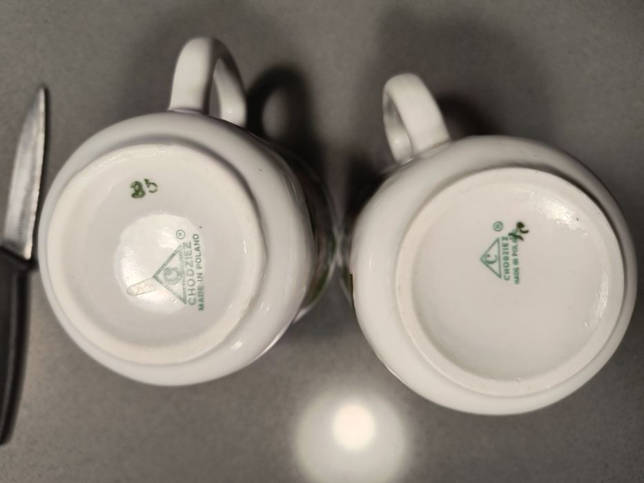 Kubek Chodzież prl 2szt. jabłko + gruszka