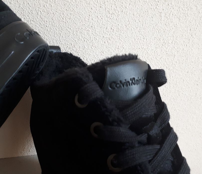 Calvin Klein sneakersy trampki 40 czarne koturn botki ocieplane nowe