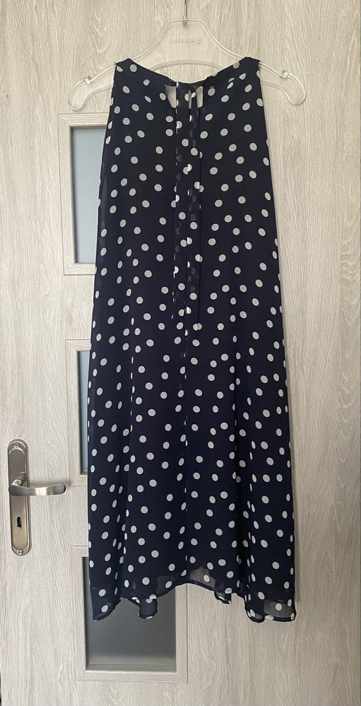 Sukienka granatowa w groszki Top Secret oversize