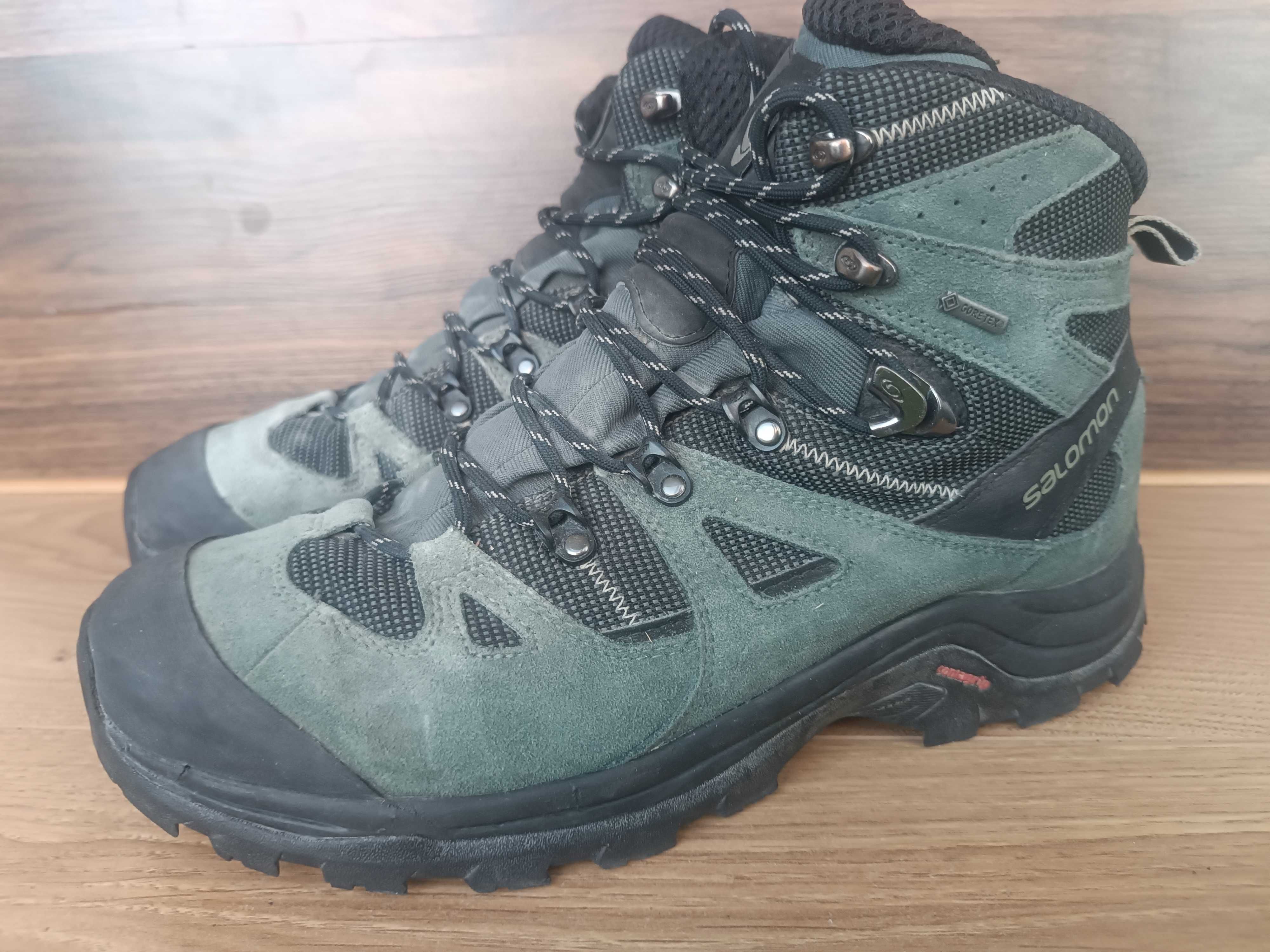 Ботинки берцы плотная кожа Salomon gore tex 4 D Quest 44 28 см