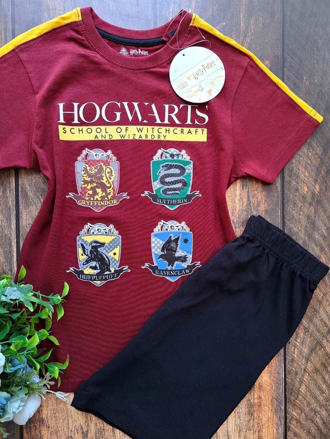 Piżama chłopięca komplet spodenki koszulka Harry Potter rozm. 152