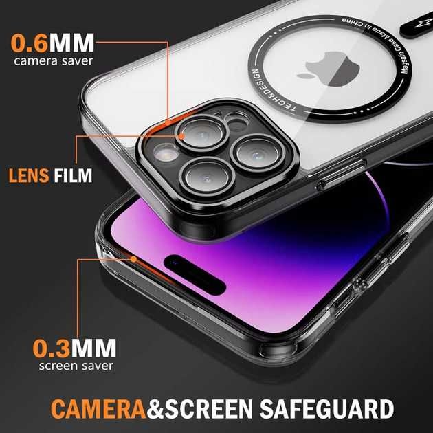 TPU+PC чохол Magnetic Safe Apple iPhone 13 Pro (6.1") Black