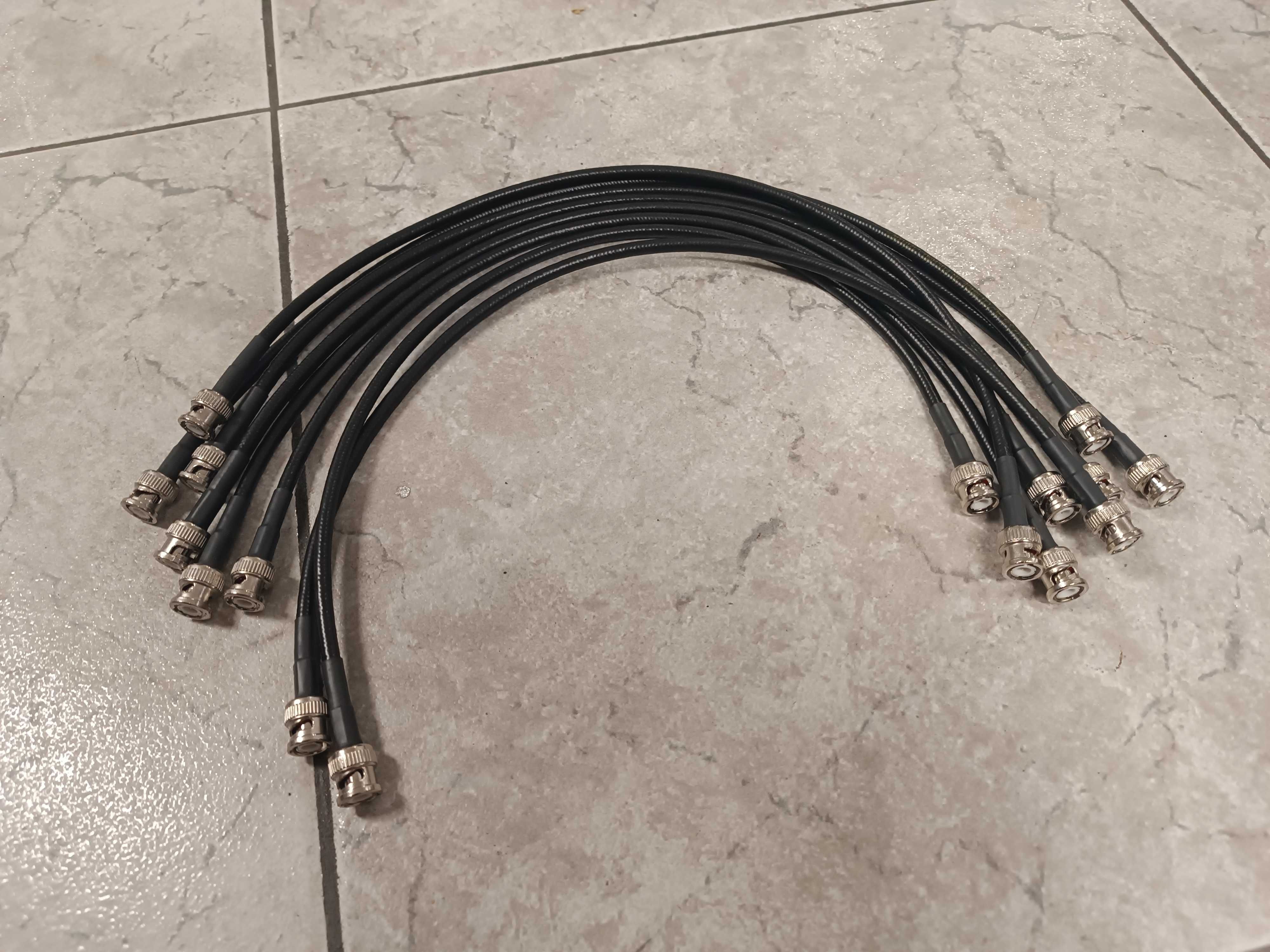 Kabel antenowy do systemów Shure Sennheiser Akg Kabel BNC COAX 8x 0,5m