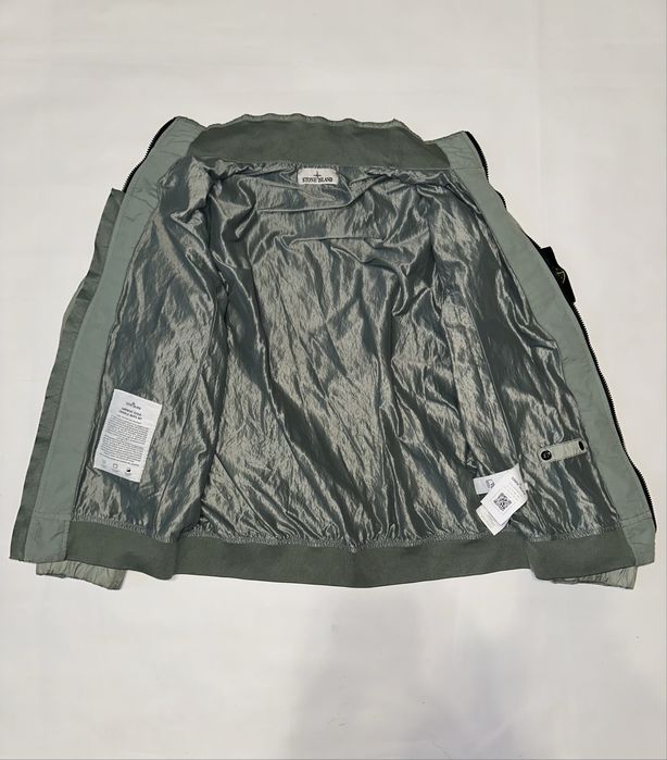 Stone Island куртка оригінал Sage Green Crinkle Reps