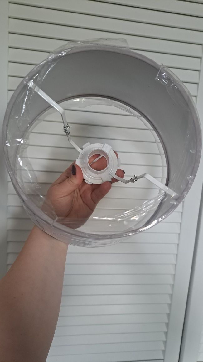 Abażur Ikea JARA szary/beż