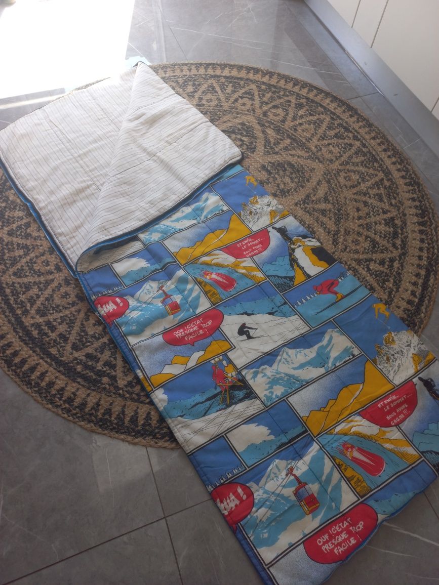 Saco cama lindissimo, banda desenhada. Ferias.  Verao