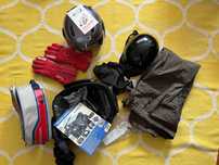 Acessórios mota (capacetes, luvas, mochila, bolsa, joelheiras, calças)