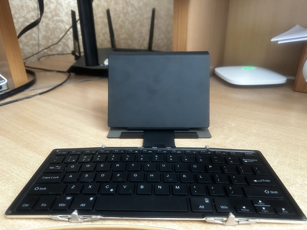 Клавиатура Aluminum alloy Portable Folding Bluetooth Keyboard