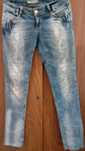 Женские джинсы Dishe Jeans (Турция) с камнями. Р-р 44-46