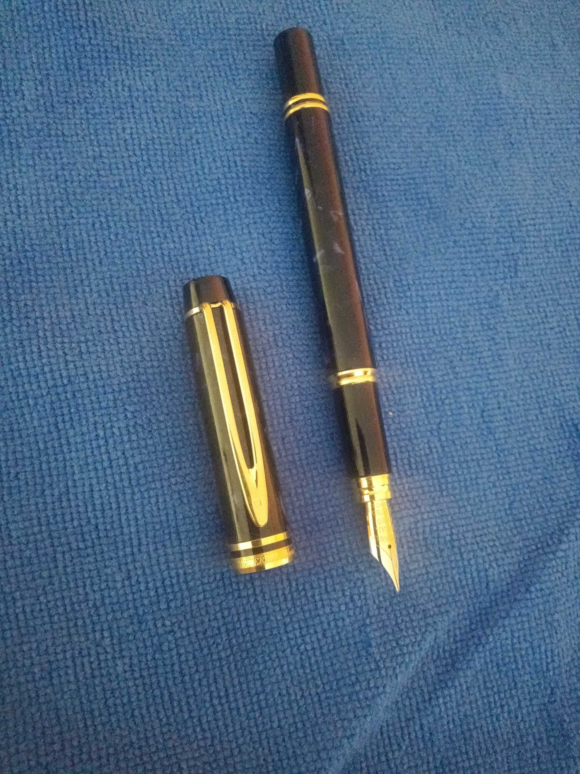 Caneta Waterman Le Man 200 Rhapsody Azul aparo em ouro