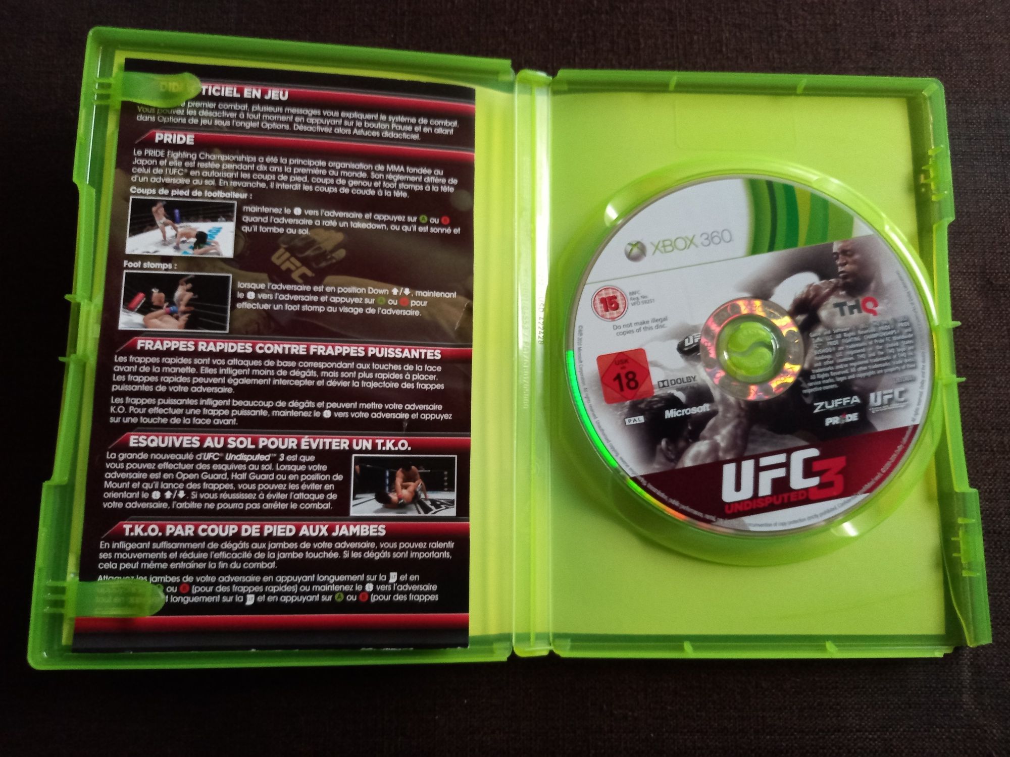 Gra UFC 3 Undisputed na xbox 360 UFC3