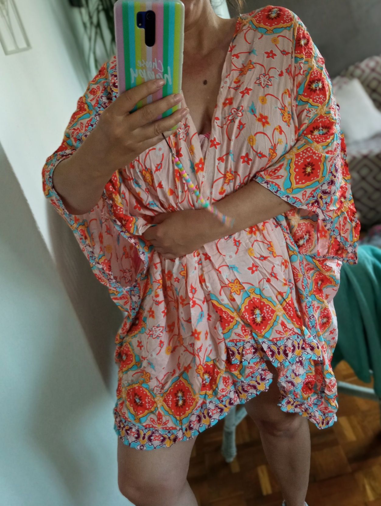 Kimono narzutka Boho lato Warszawa Mokotów