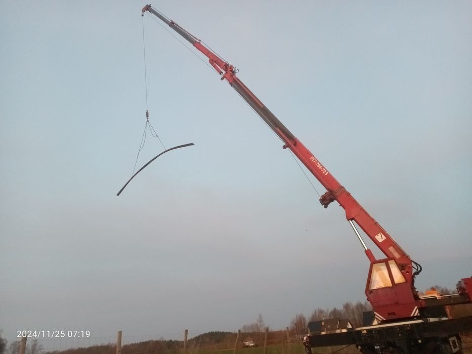 Dźwig Usługi dźwigowe - alternatywa Manitou, HDS, dekarski -  do 34m