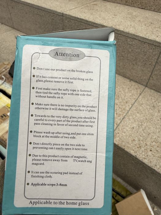 dwustronna magnetyczna myjka do szyb