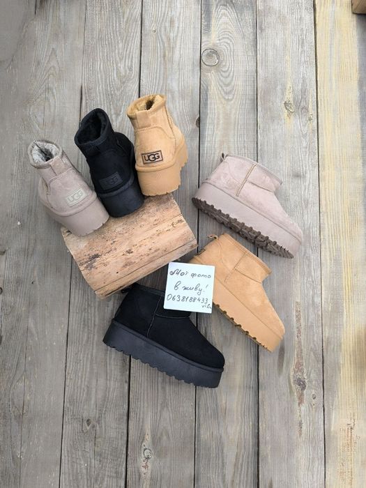 Sale ugg угги унти чоботи черевики на платформі руді чорні  моко угги