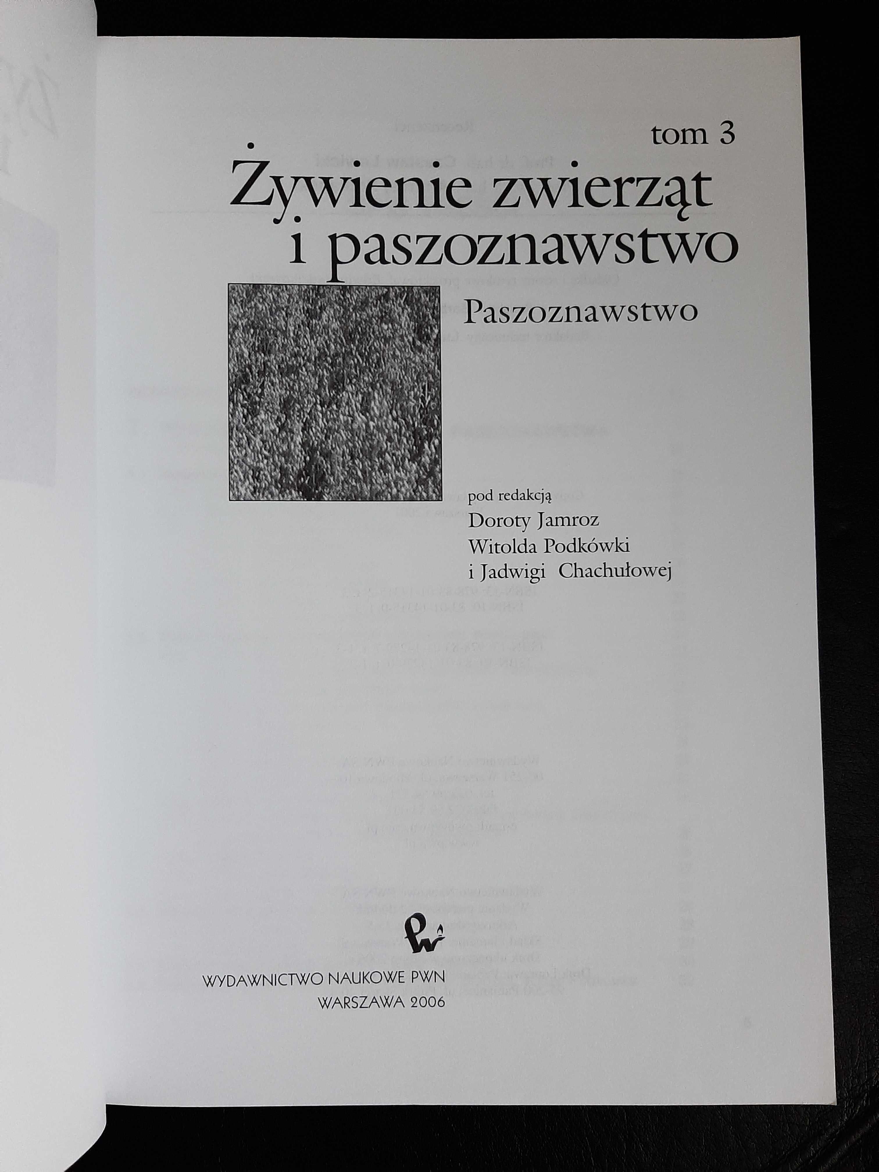 Żywienie i paszoznawstwo, Jamroz T3