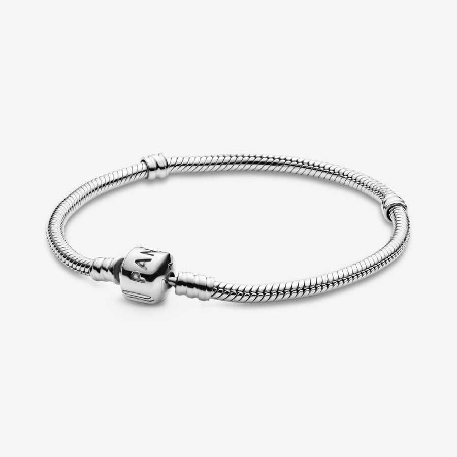 Bransoletka Srebrna 20 cm do Pandora Charms dla Kobiety na Prezent