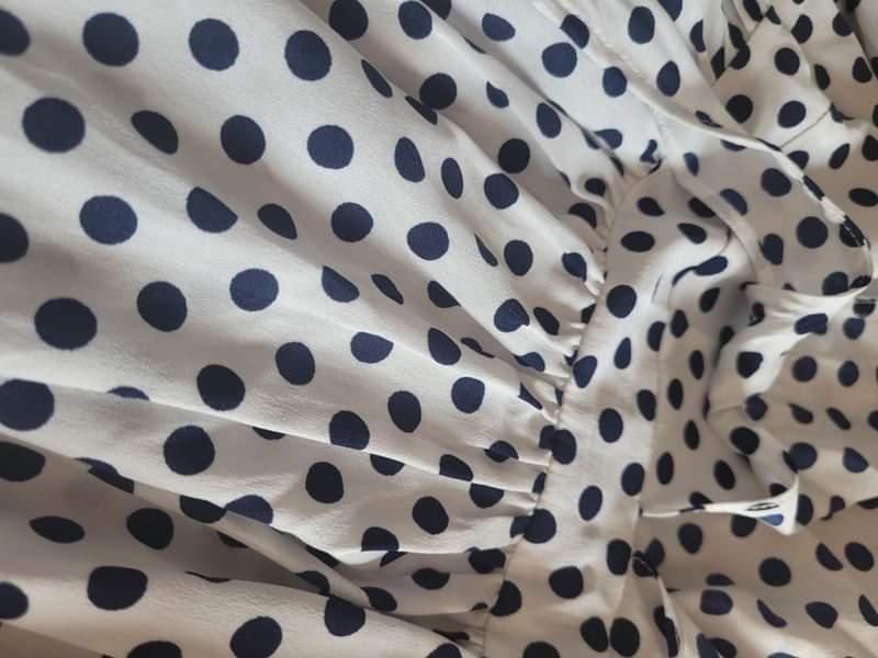 Piękna koszula w grochy szerokie rękawy boho retro NA-KD