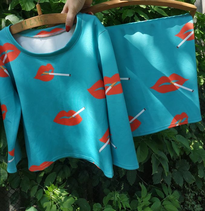 Стильний костюм кофта + спідниця