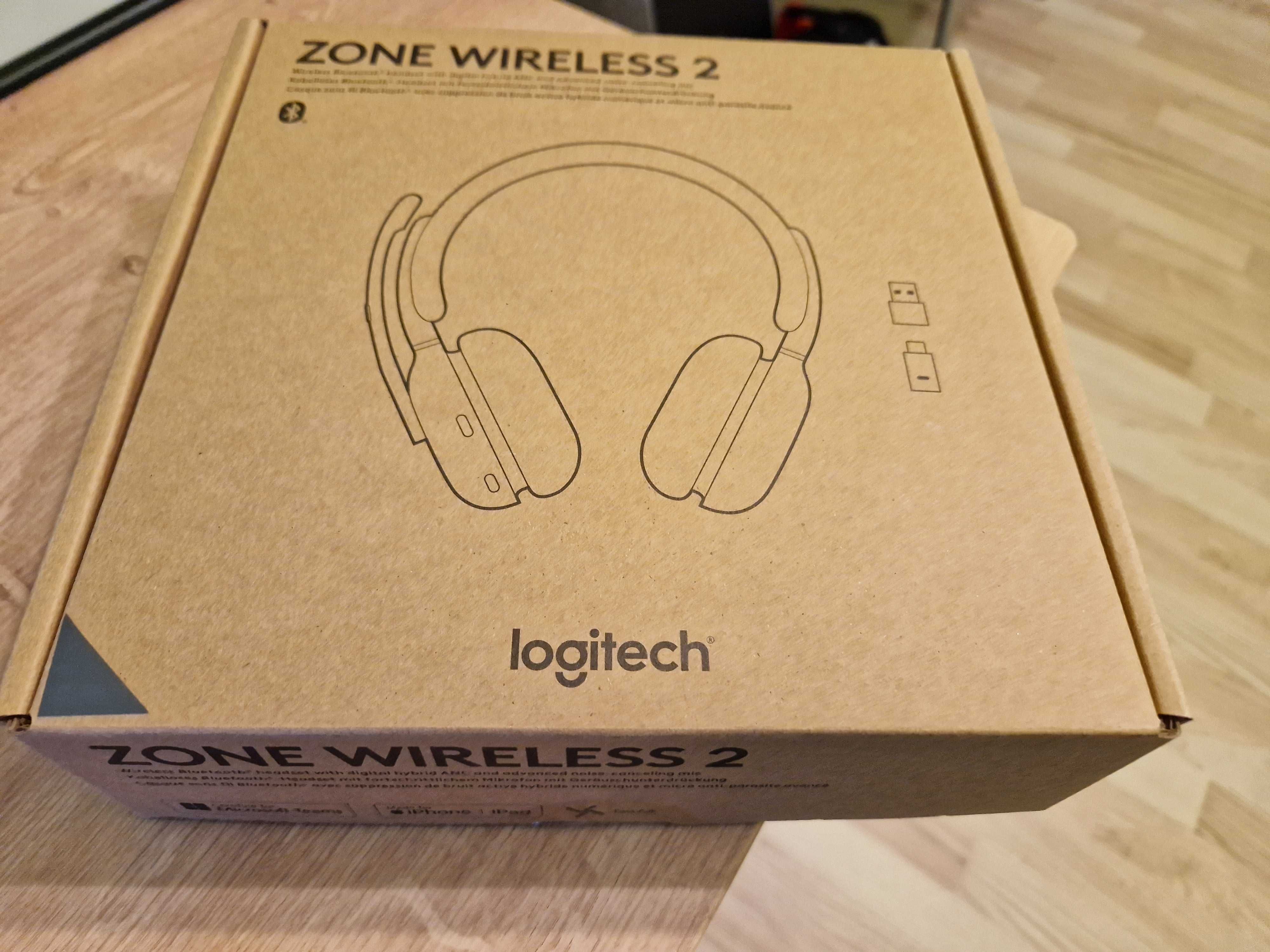 Logitech Zone Wireless 2 Premium ANC, Bluetooth, USB-C/A, grafitowy