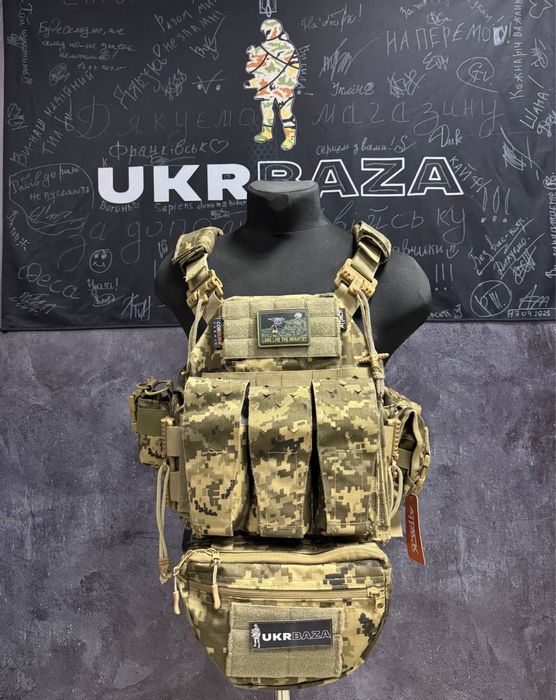 Плитоноска Attack Gen 2 Піксель/Мультикам 4 Точки Скиду