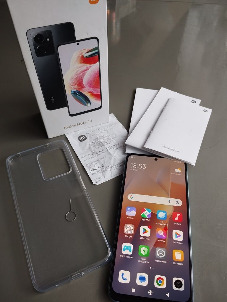 Xiaomi Redmi note 12 bez blokad na gwarancji