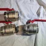 3 zawory kulowe, 2 cale inox cena za 3 sztuki